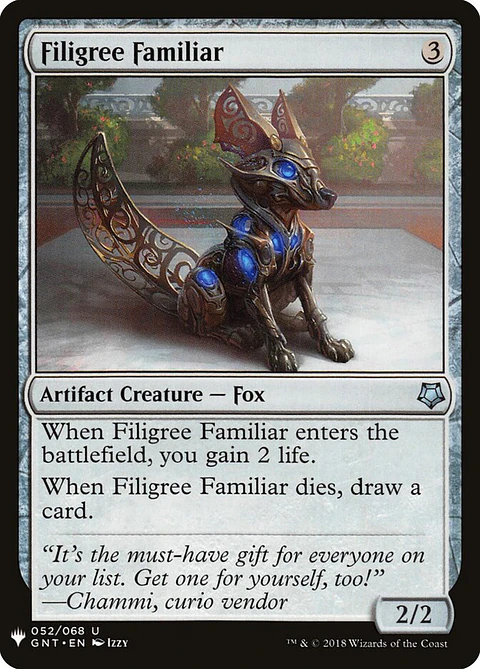 Filigree Familiar (The List)