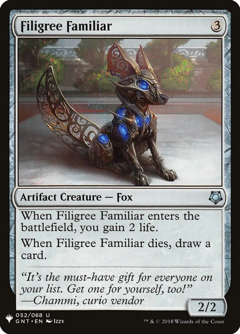 Filigree Familiar (The List) 1