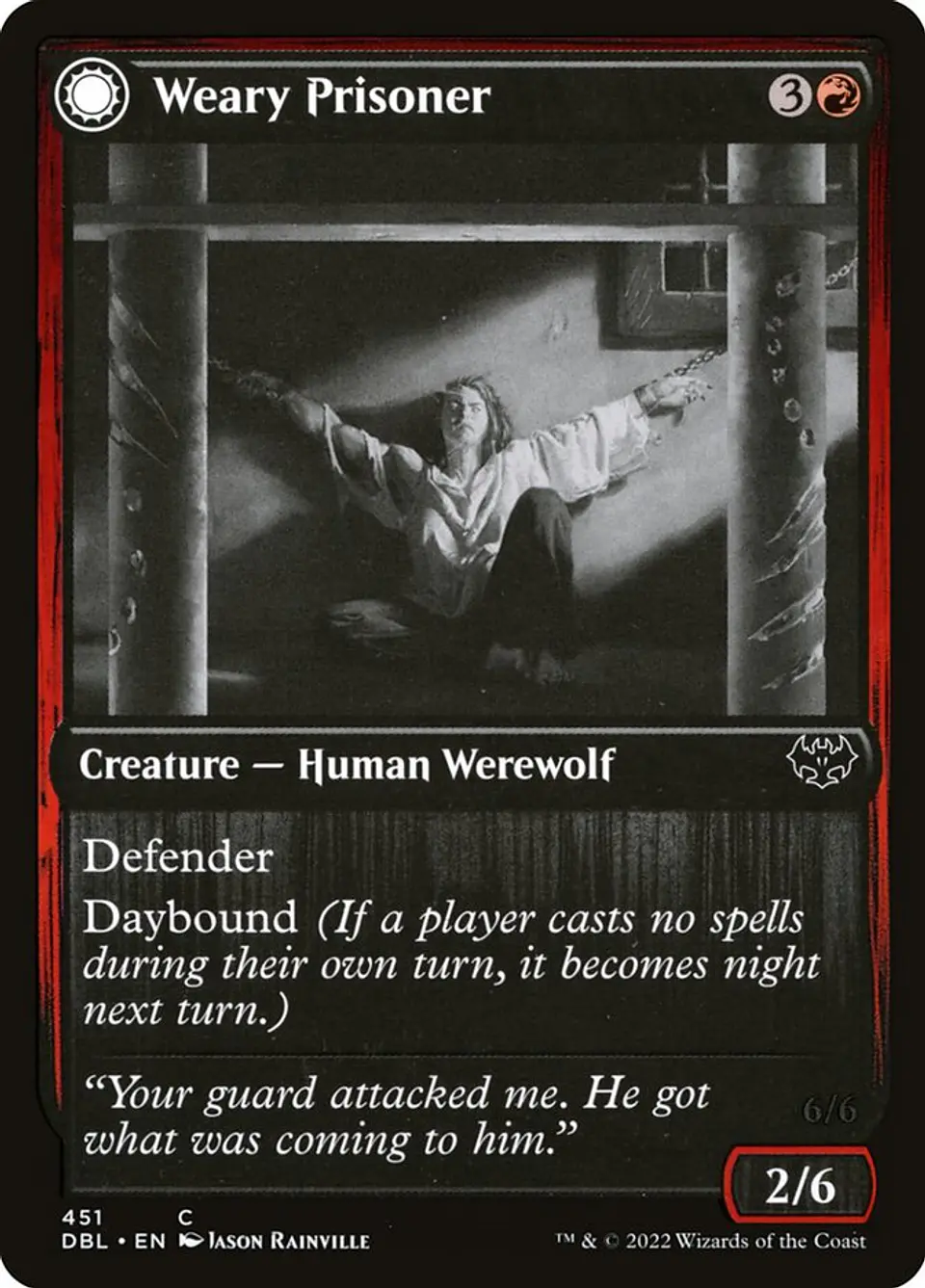 Weary Prisoner // Wrathful Jailbreaker 1