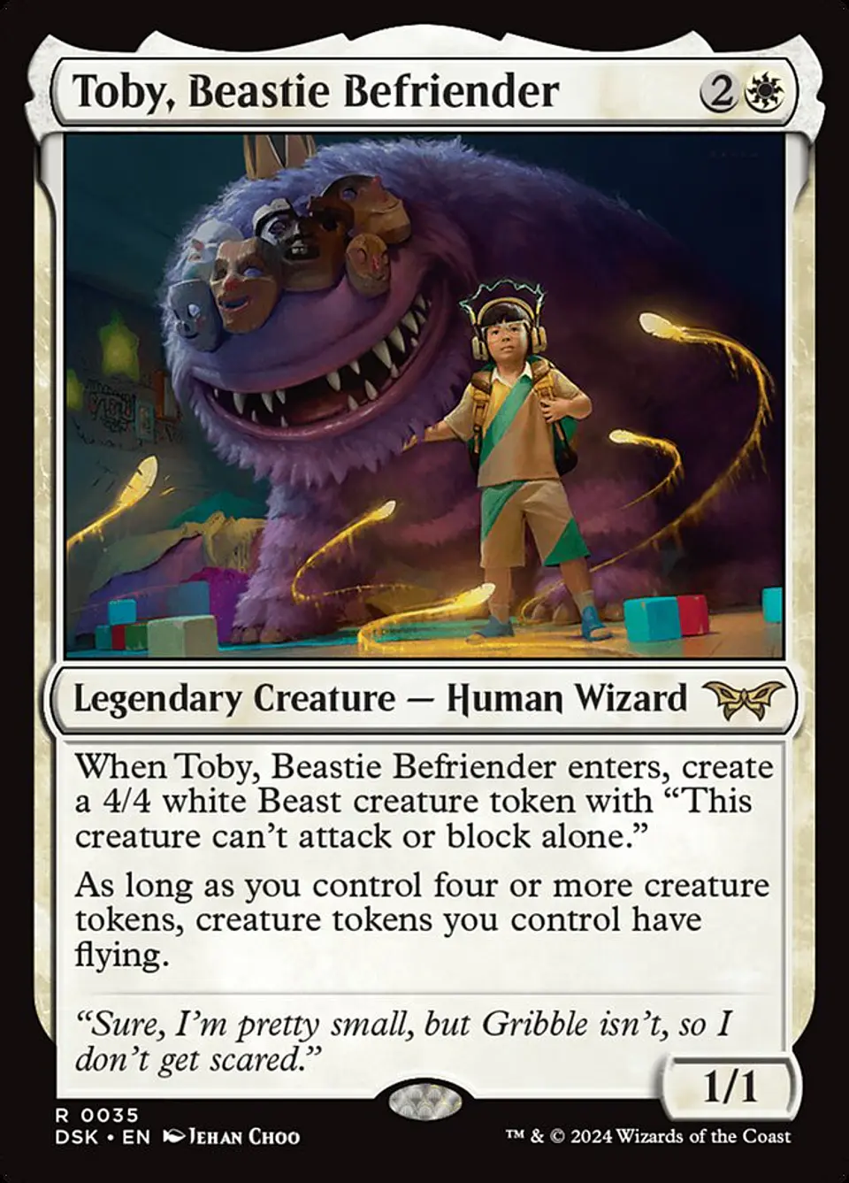 Toby, Beastie Befriender 1