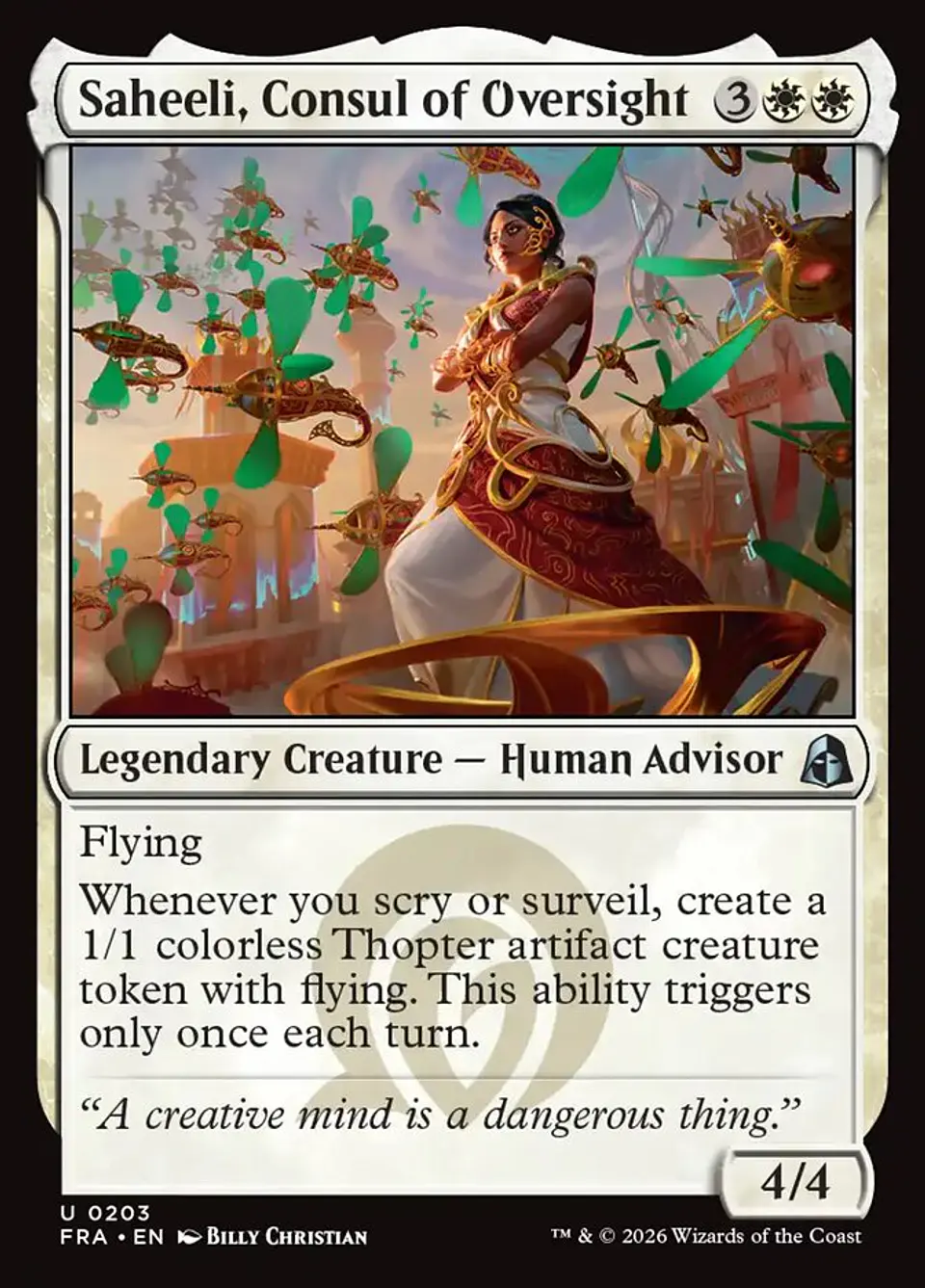 Saheeli, Consul of Oversight 1