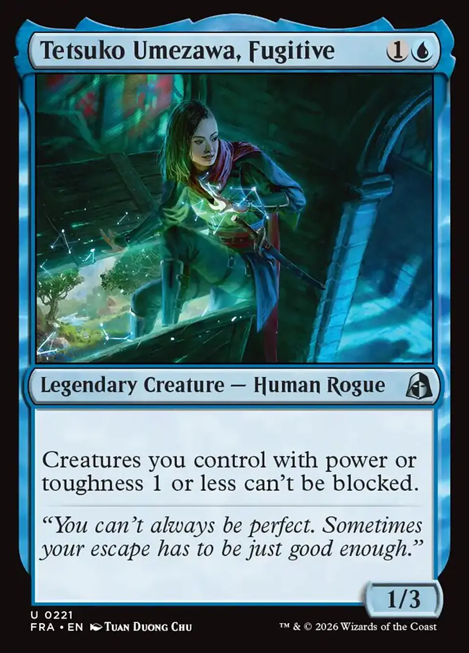 Tetsuko Umezawa, Fugitive 1