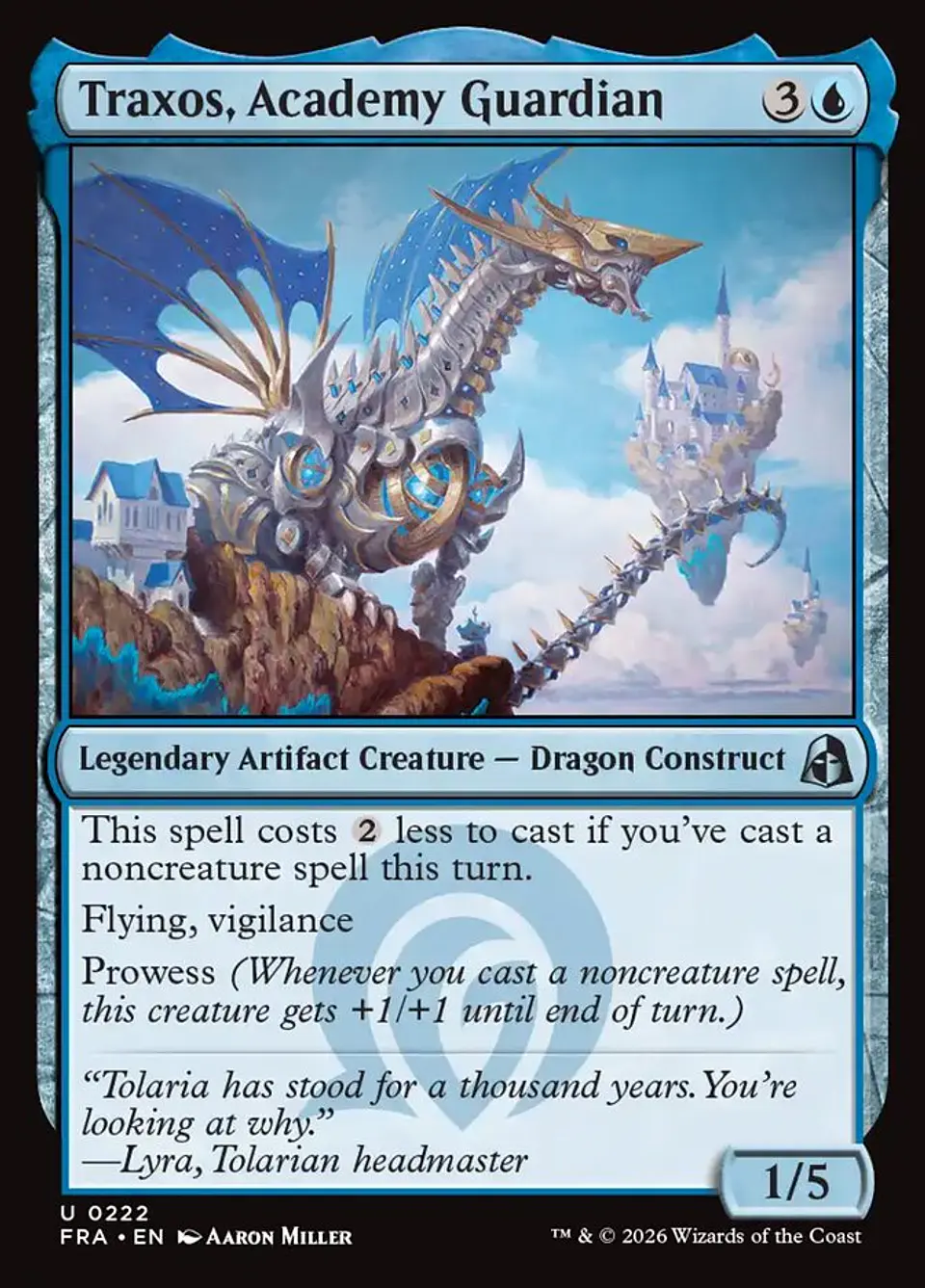 Traxos, Academy Guardian 1