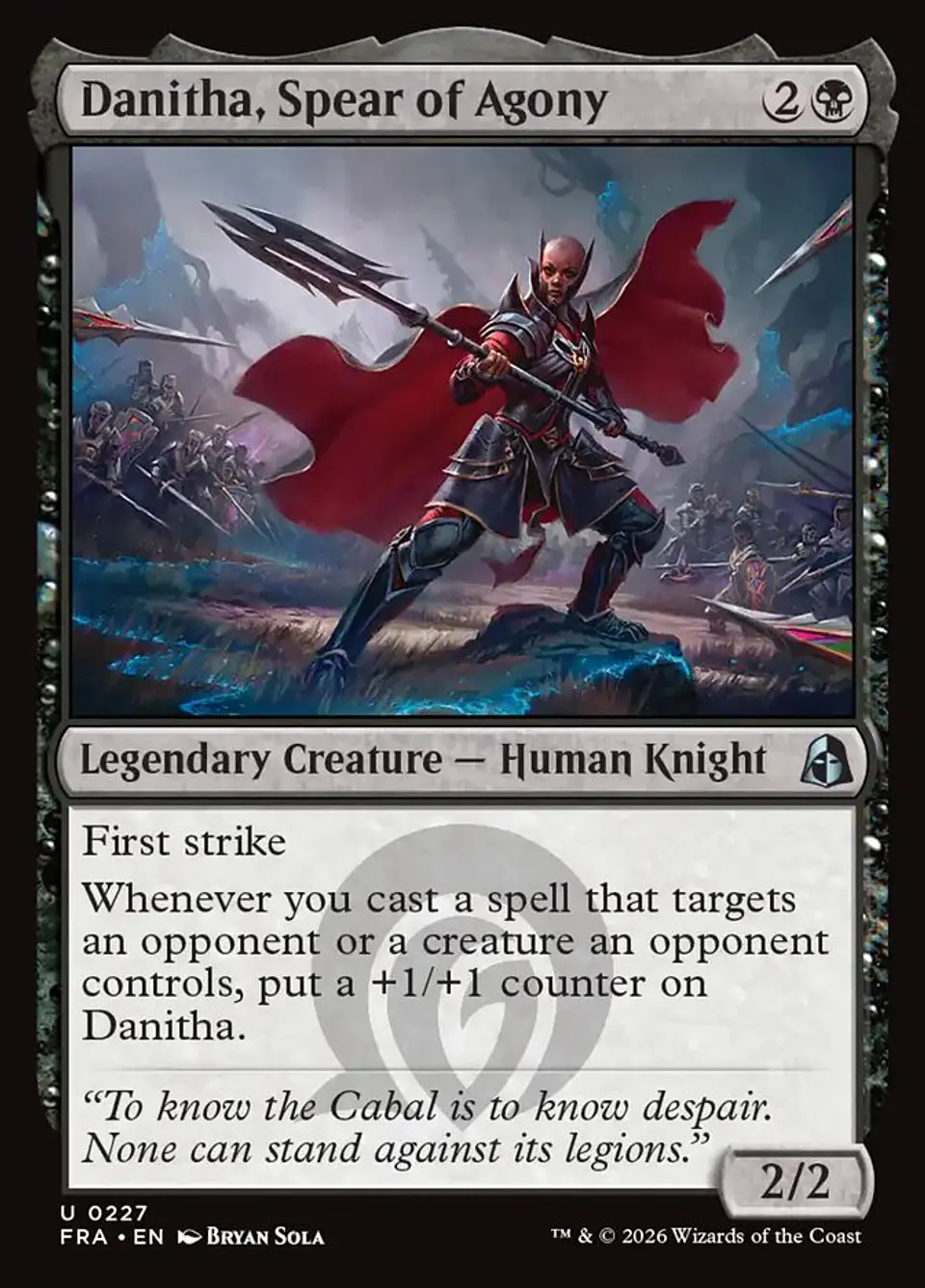 Danitha, Spear of Agony 1