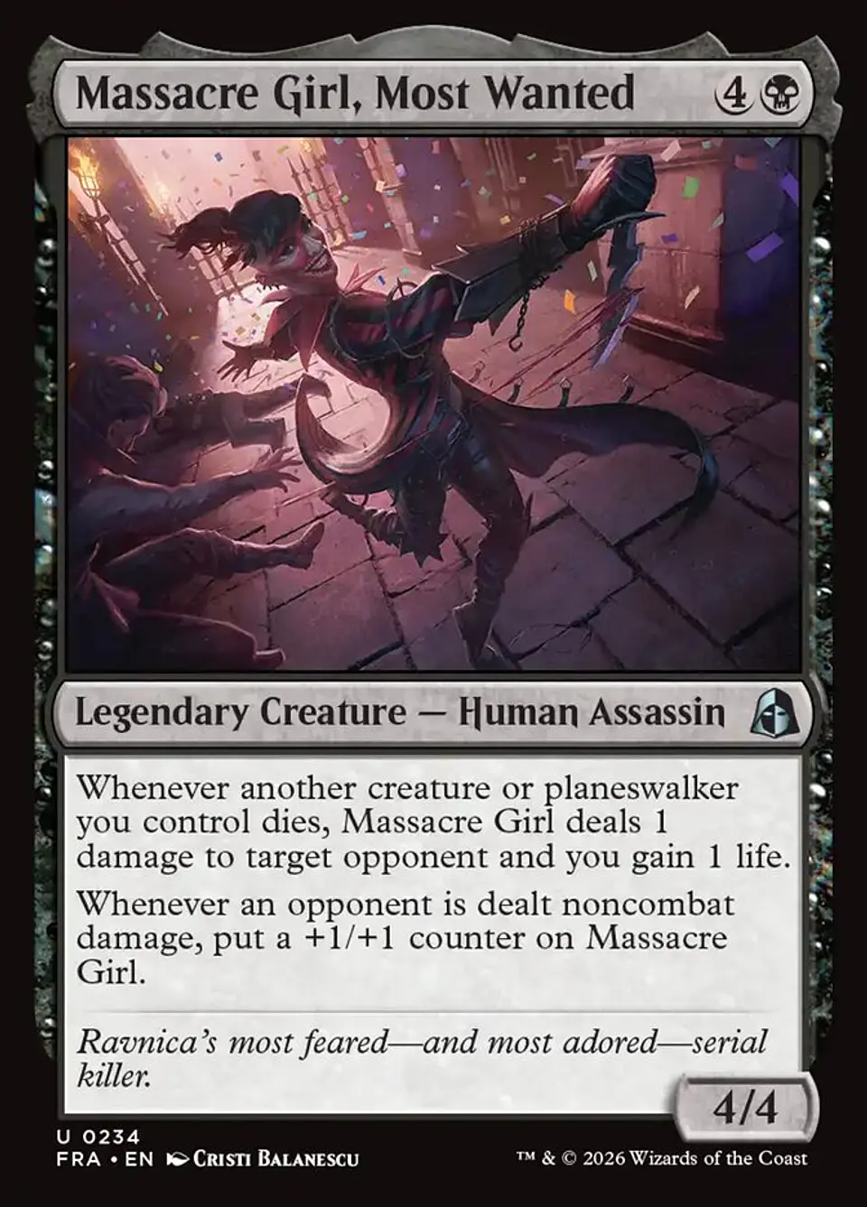 Massacre Girl, Most Wanted 1