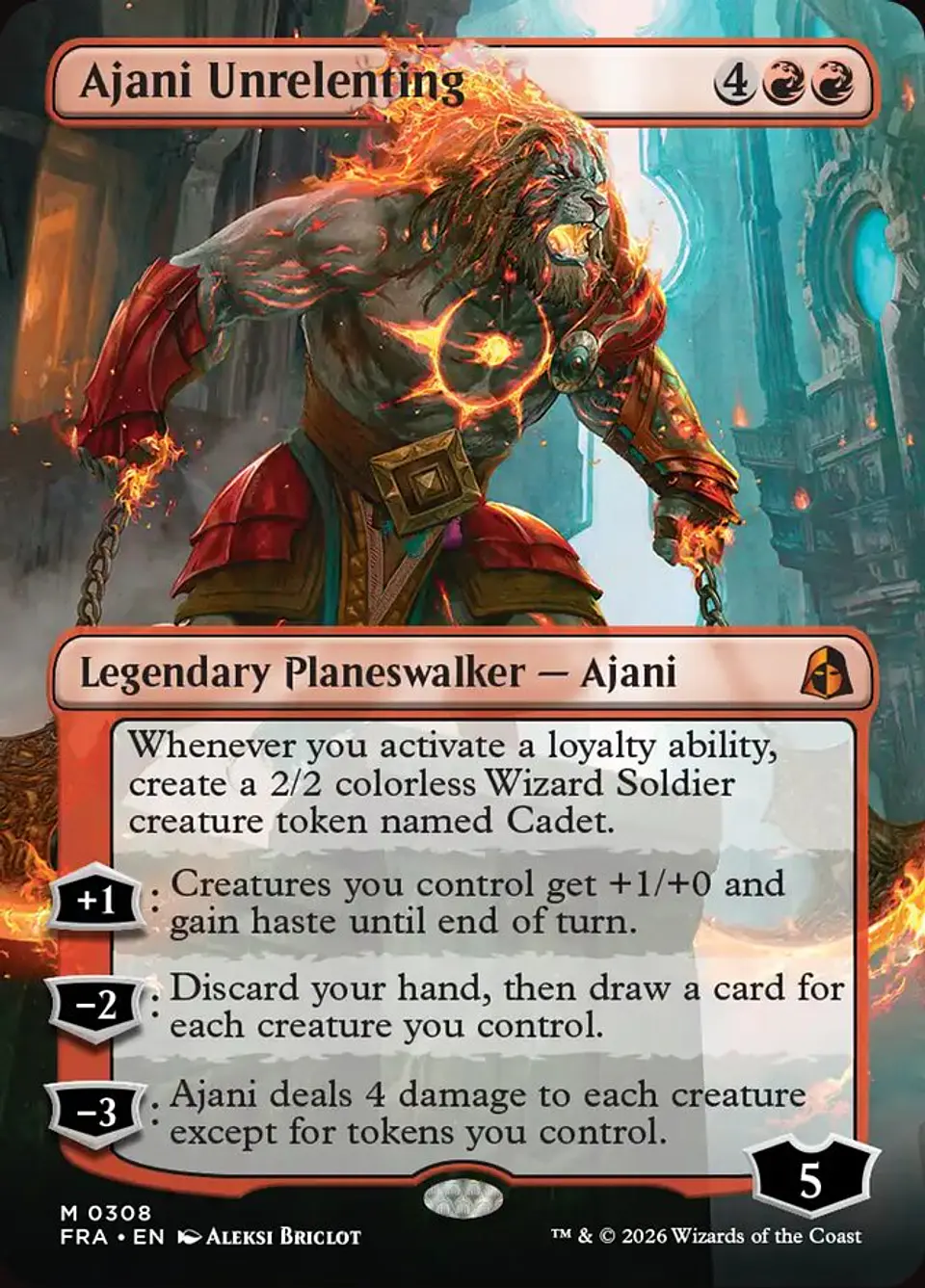 Ajani Unrelenting (Borderless) 1