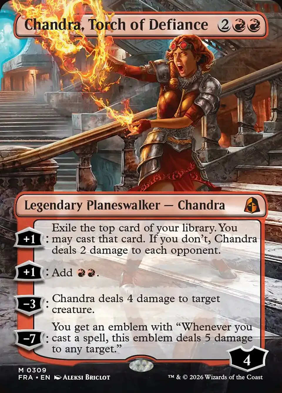 Chandra, Torch of Defiance (Borderless) 1