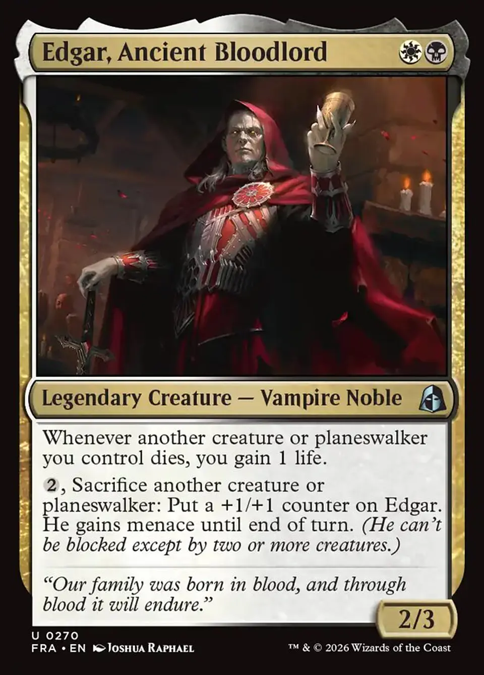 Edgar, Ancient Bloodlord 1