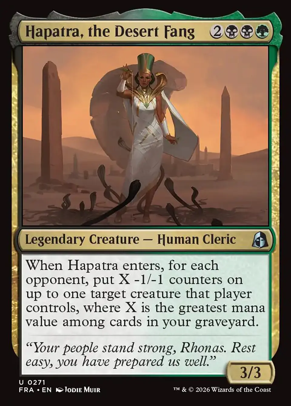 Hapatra, the Desert Fang 1