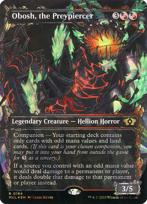 Obosh, the Preypiercer (Borderless)