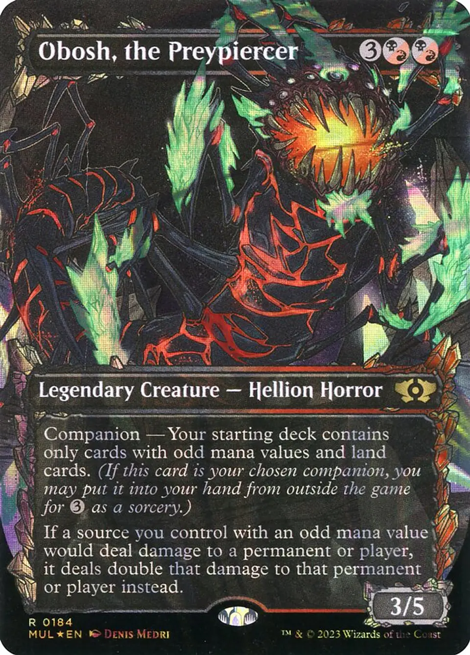 Obosh, the Preypiercer (Borderless) 1