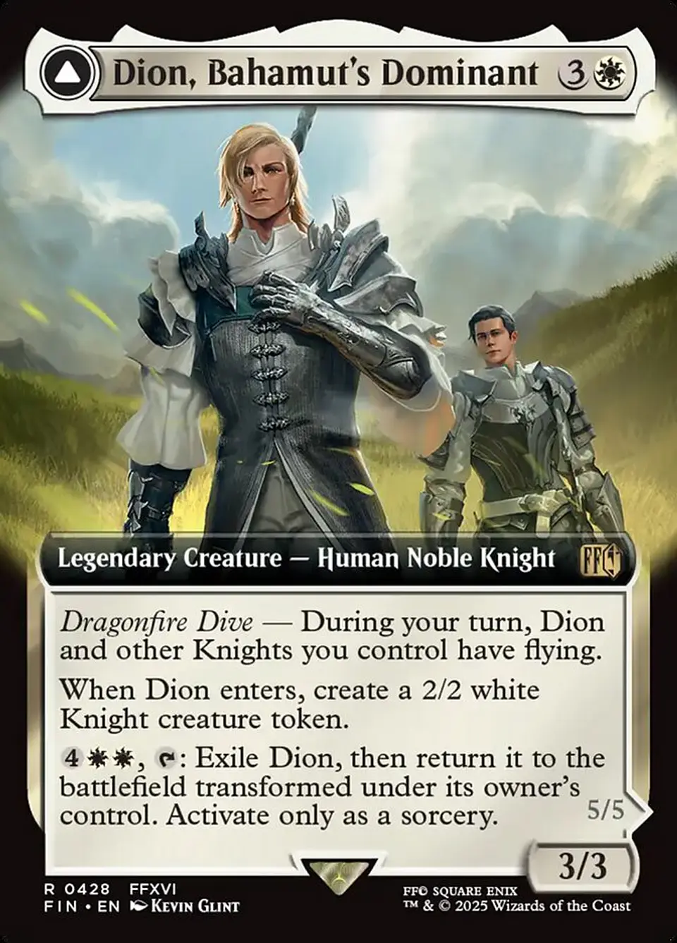 Dion, Bahamut's Dominant // Bahamut, Warden of Light (Extended Art) 1