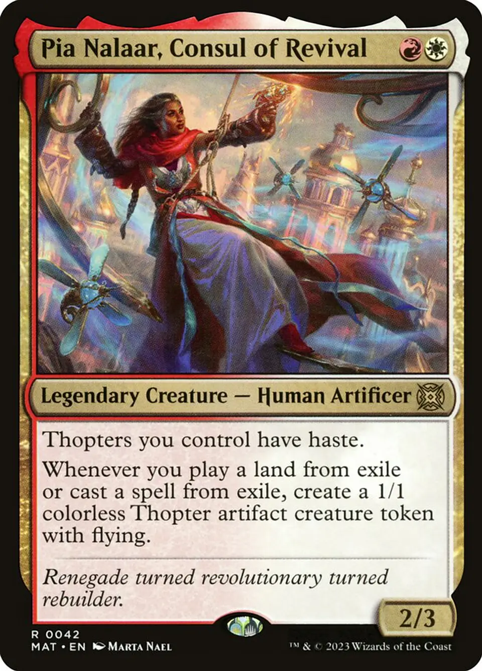 Pia Nalaar, Consul of Revival 1