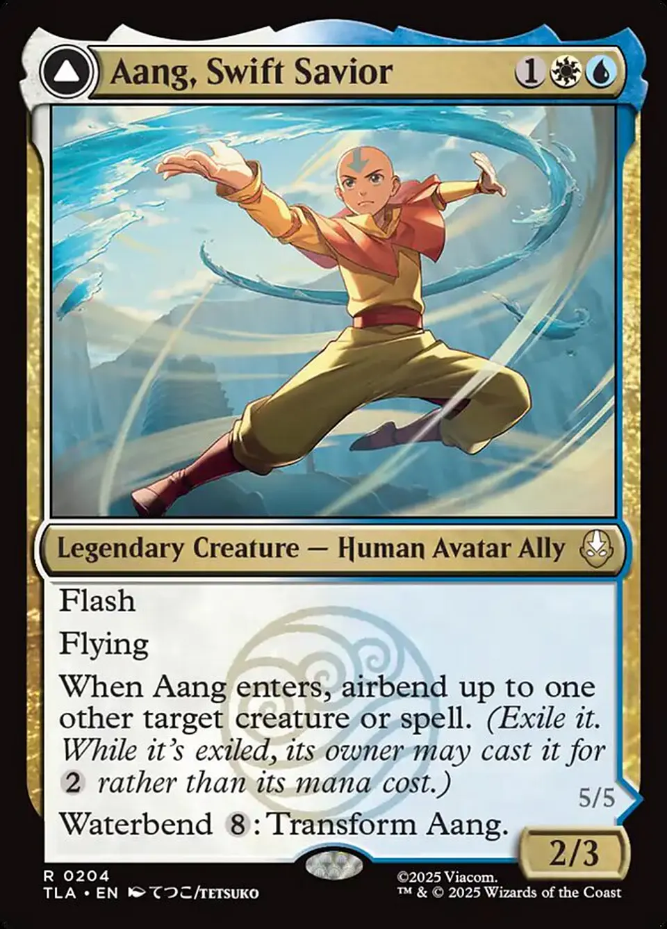 Aang, Swift Savior // Aang and La, Ocean's Fury 1