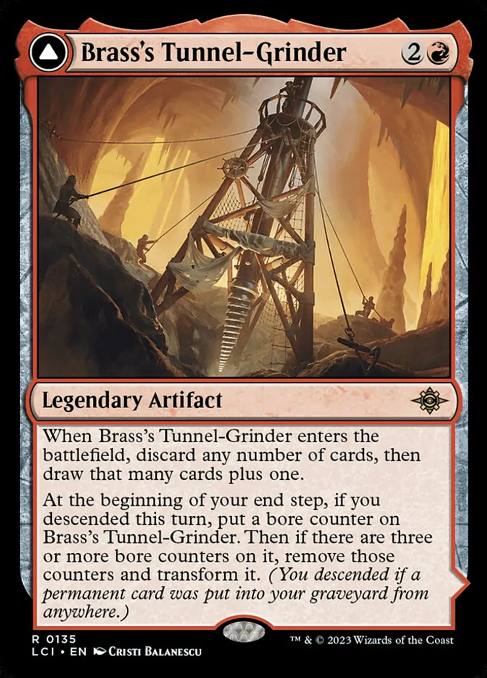 Brass's Tunnel-Grinder // Tecutlan, the Searing Rift 1