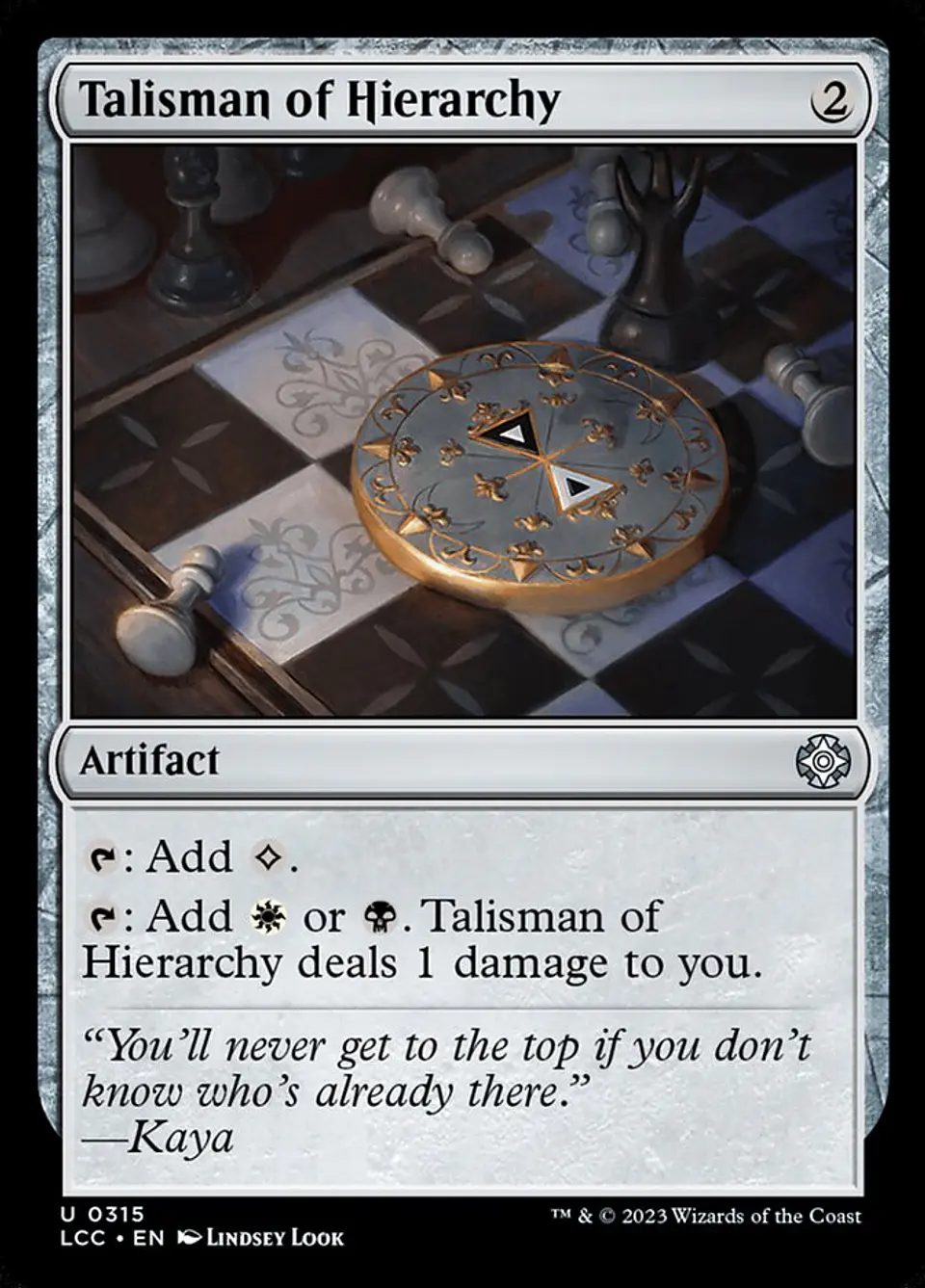 Talisman of Hierarchy 1