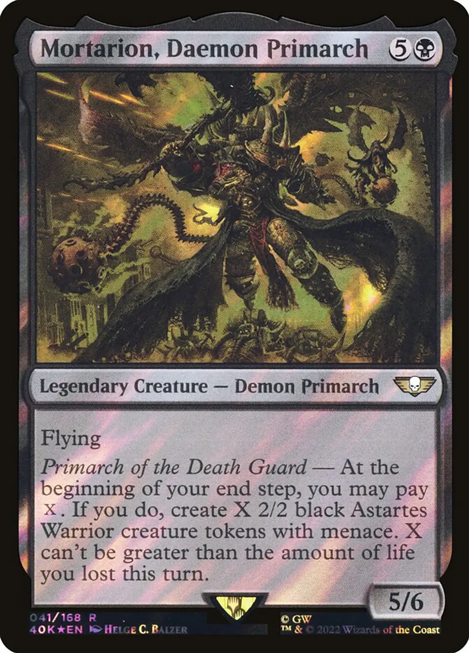 Mortarion, Daemon Primarch 1