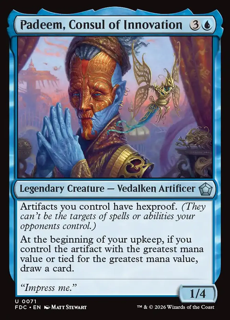 Padeem, Consul of Innovation 1