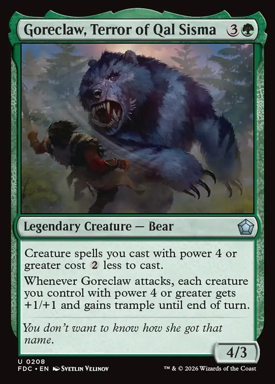 Goreclaw, Terror of Qal Sisma 1