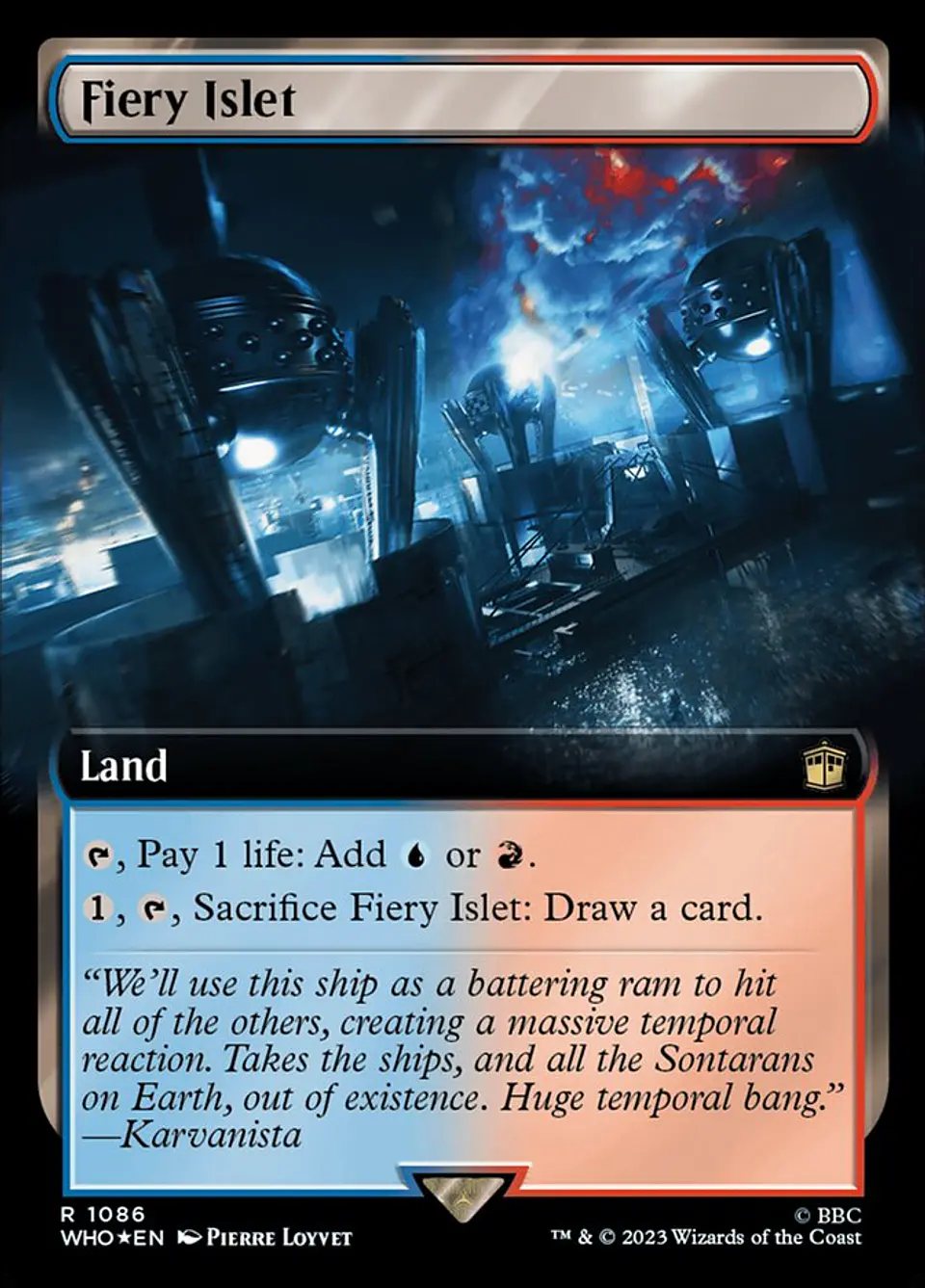 Fiery Islet (Extended Art) (Surge Foil) 1