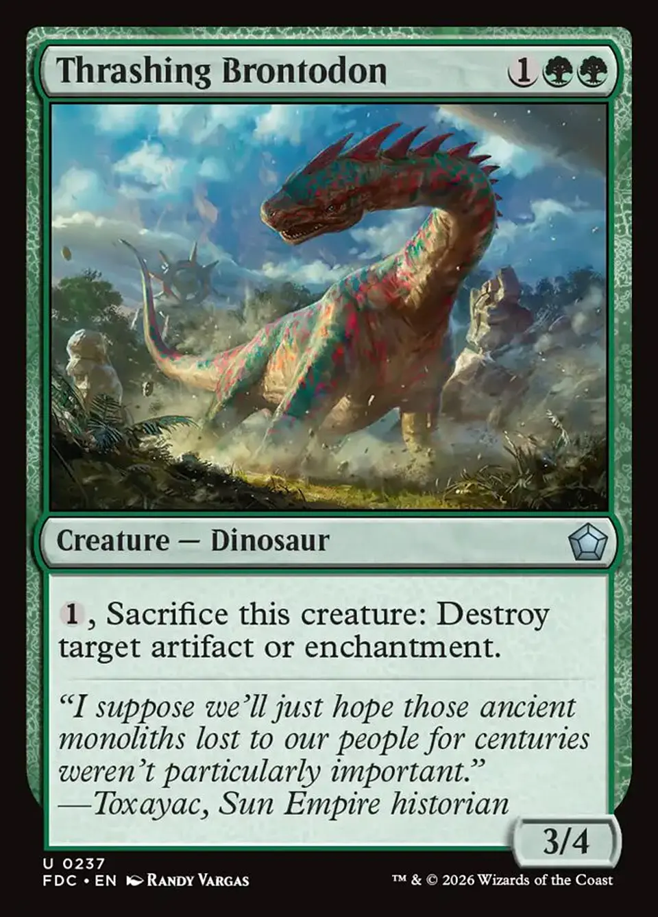 Thrashing Brontodon 1