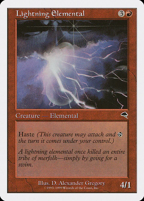 Lightning Elemental (Retro Frame)