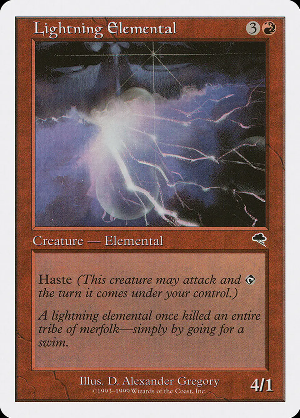 Lightning Elemental (Retro Frame) 1