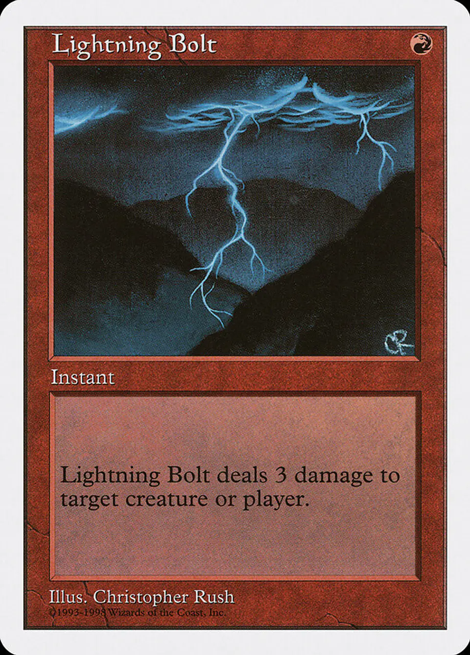 Lightning Bolt (Retro Frame) 1