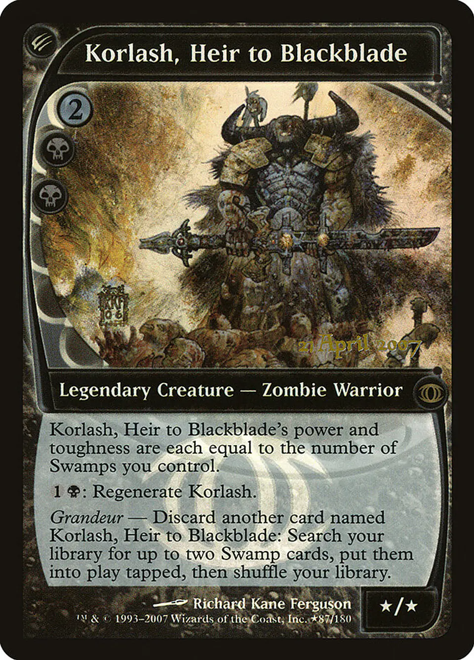 Korlash, Heir to Blackblade (Pre-release) 1
