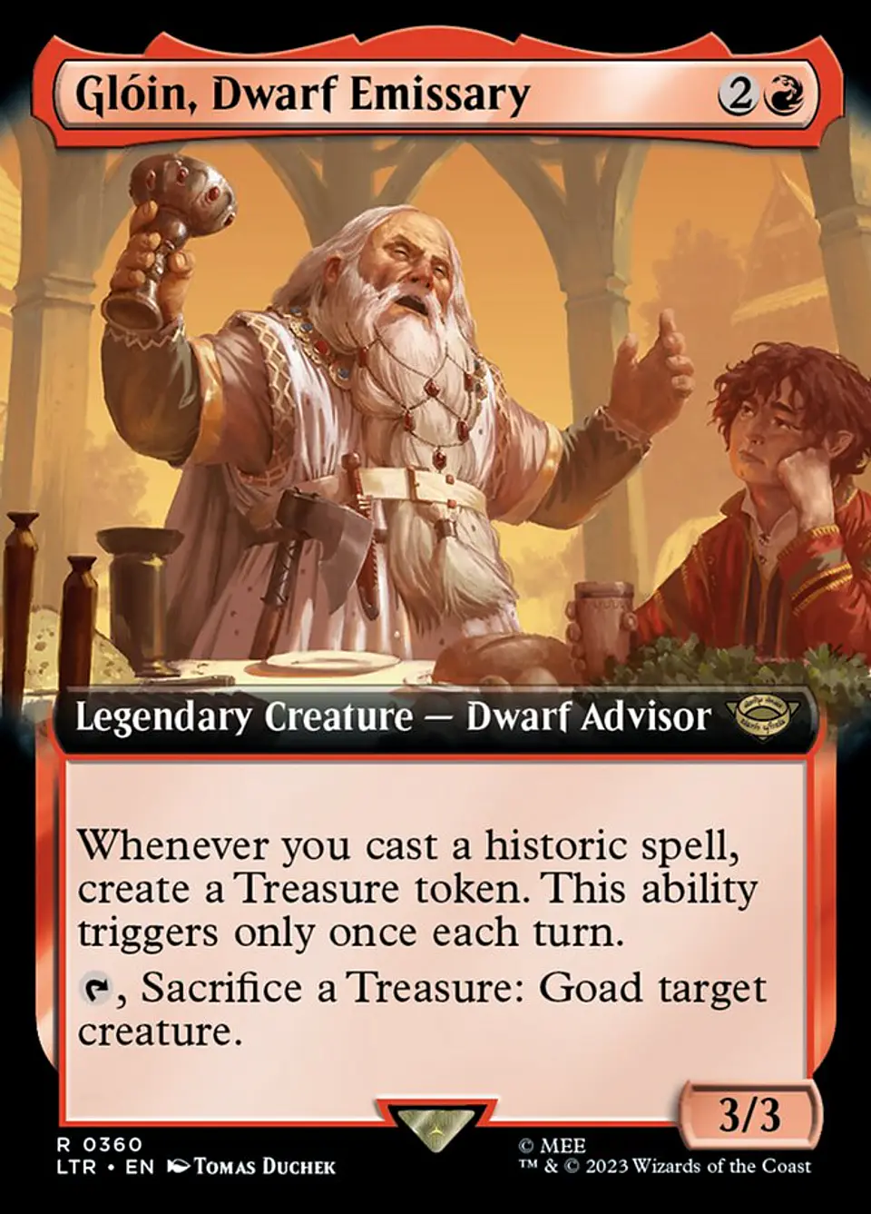 Glóin, Dwarf Emissary (Extended Art) 1