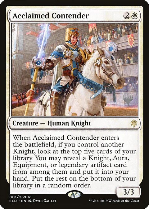Acclaimed Contender (Promo Pack)