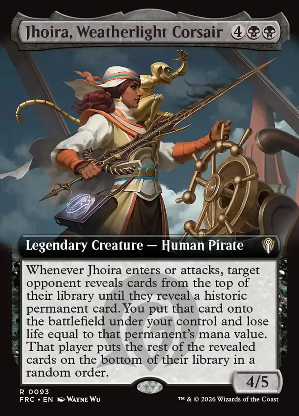 Jhoira, Weatherlight Corsair (Extended Art) 1
