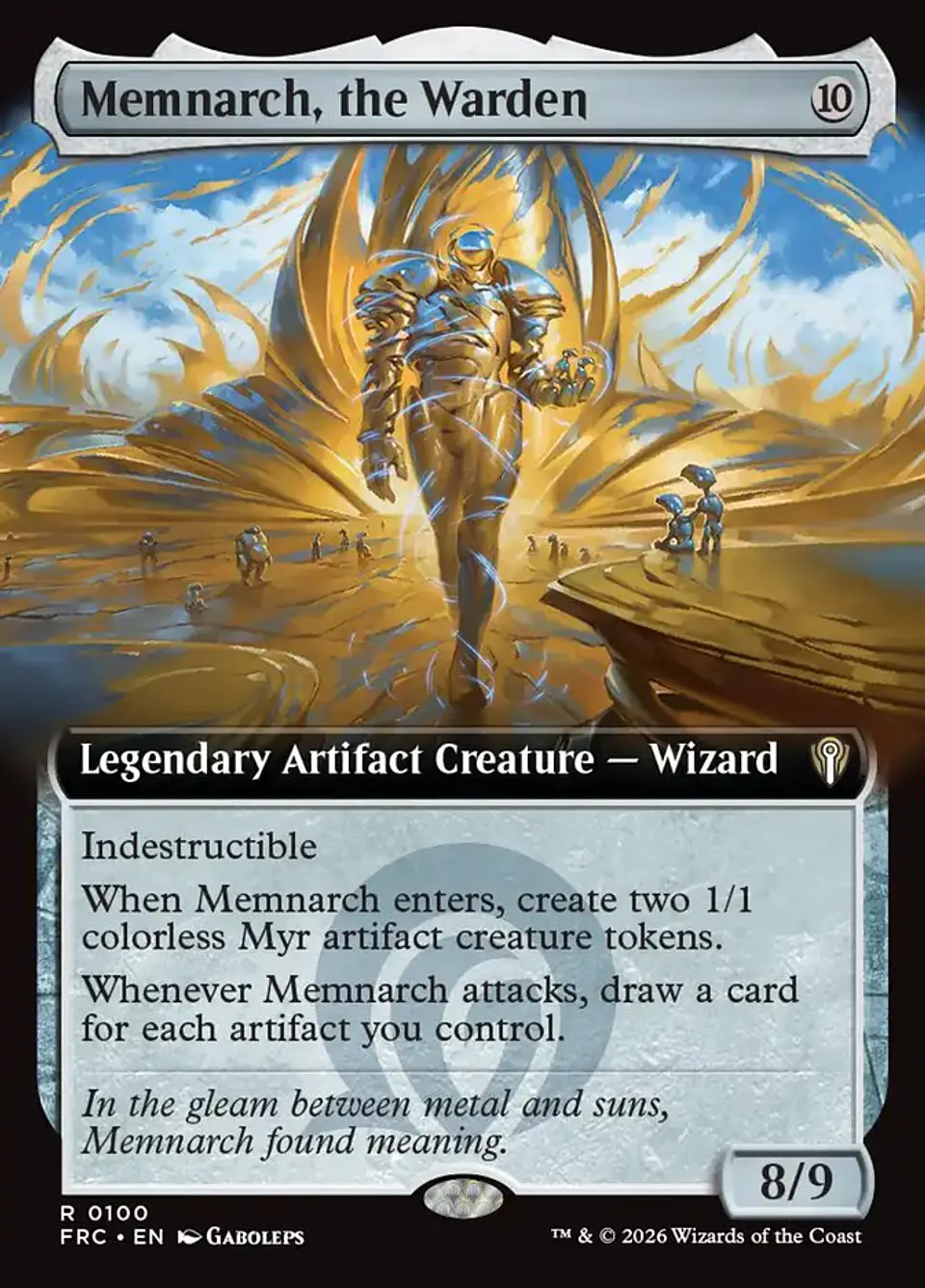 Memnarch, the Warden (Extended Art) 1