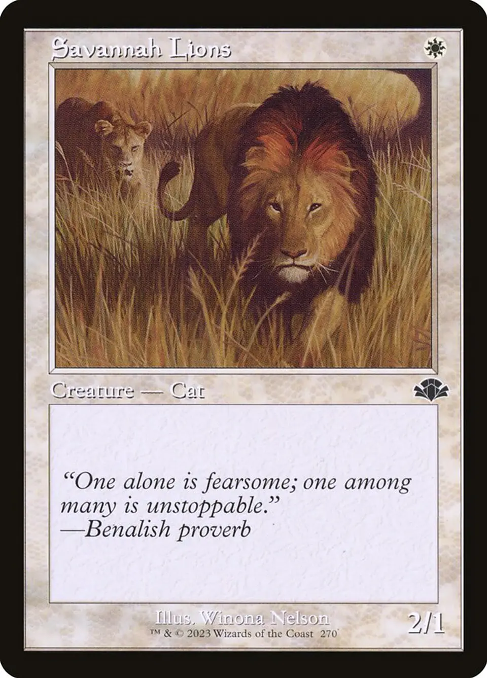 Savannah Lions (Retro Frame) 1