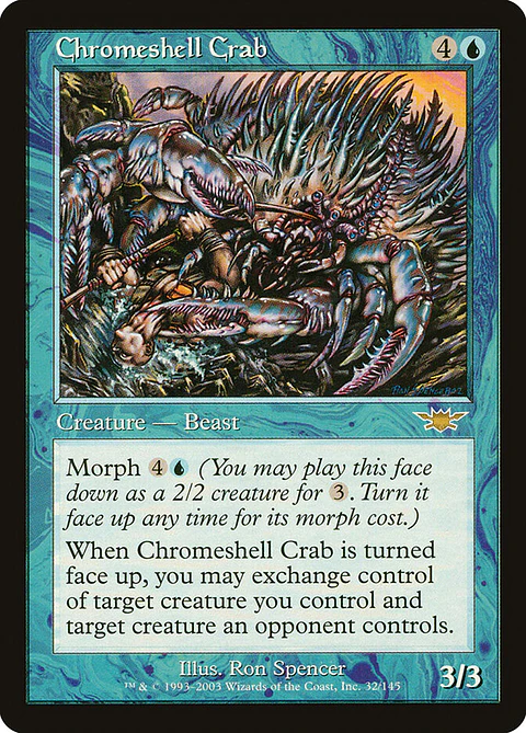 Chromeshell Crab (Retro Frame)