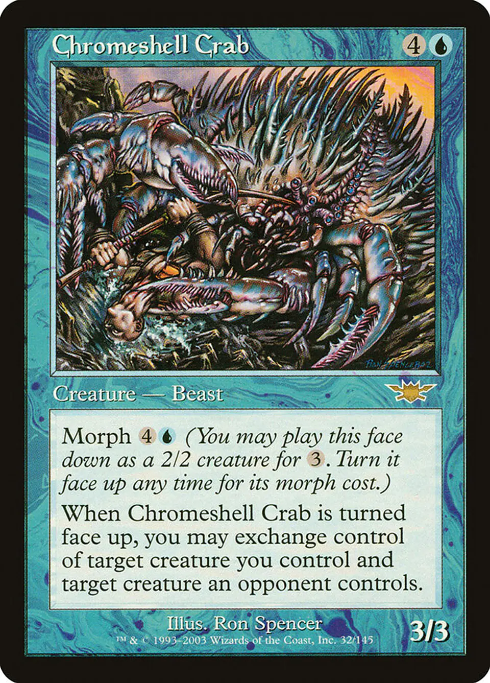 Chromeshell Crab (Retro Frame) 1