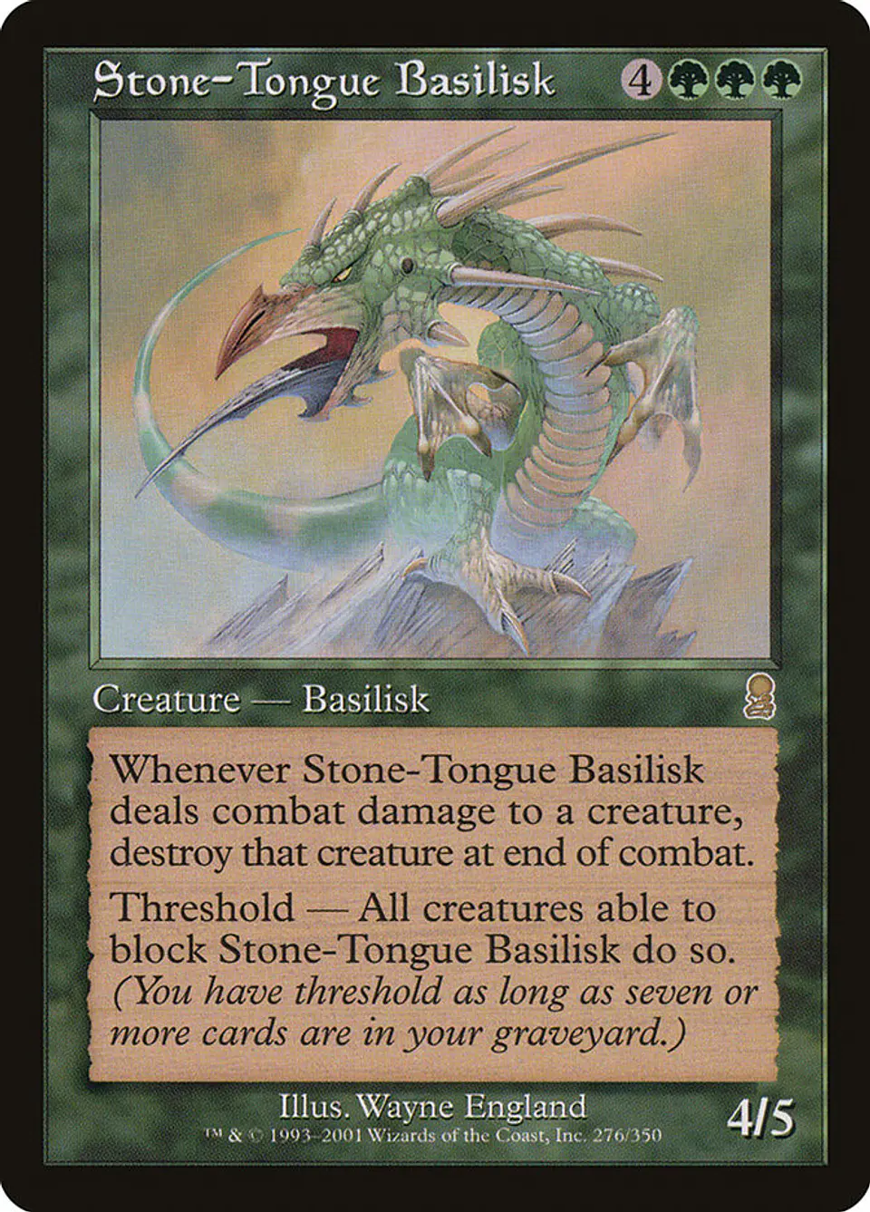 Stone-Tongue Basilisk (Retro Frame) 1