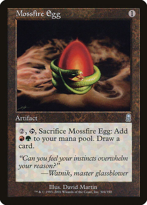 Mossfire Egg (Retro Frame)
