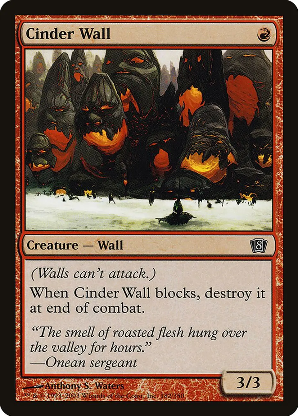 Cinder Wall 1