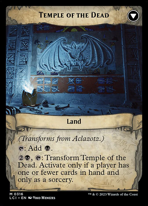 Aclazotz, Deepest Betrayal // Temple of the Dead (Showcase)