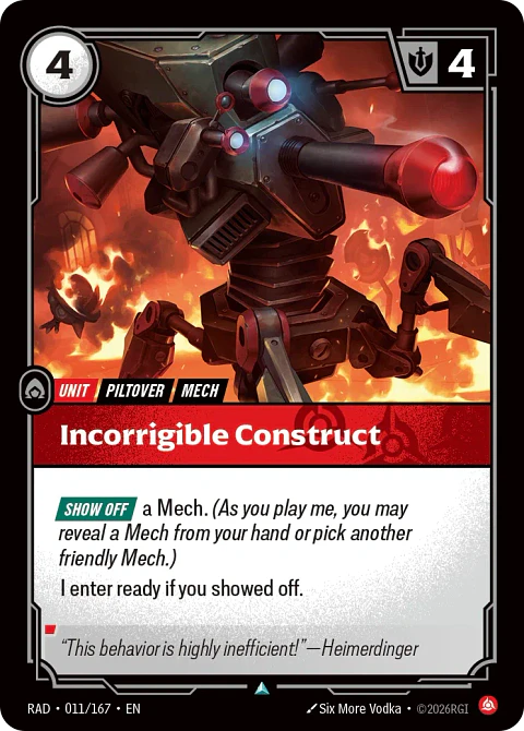 Incorrigible Construct