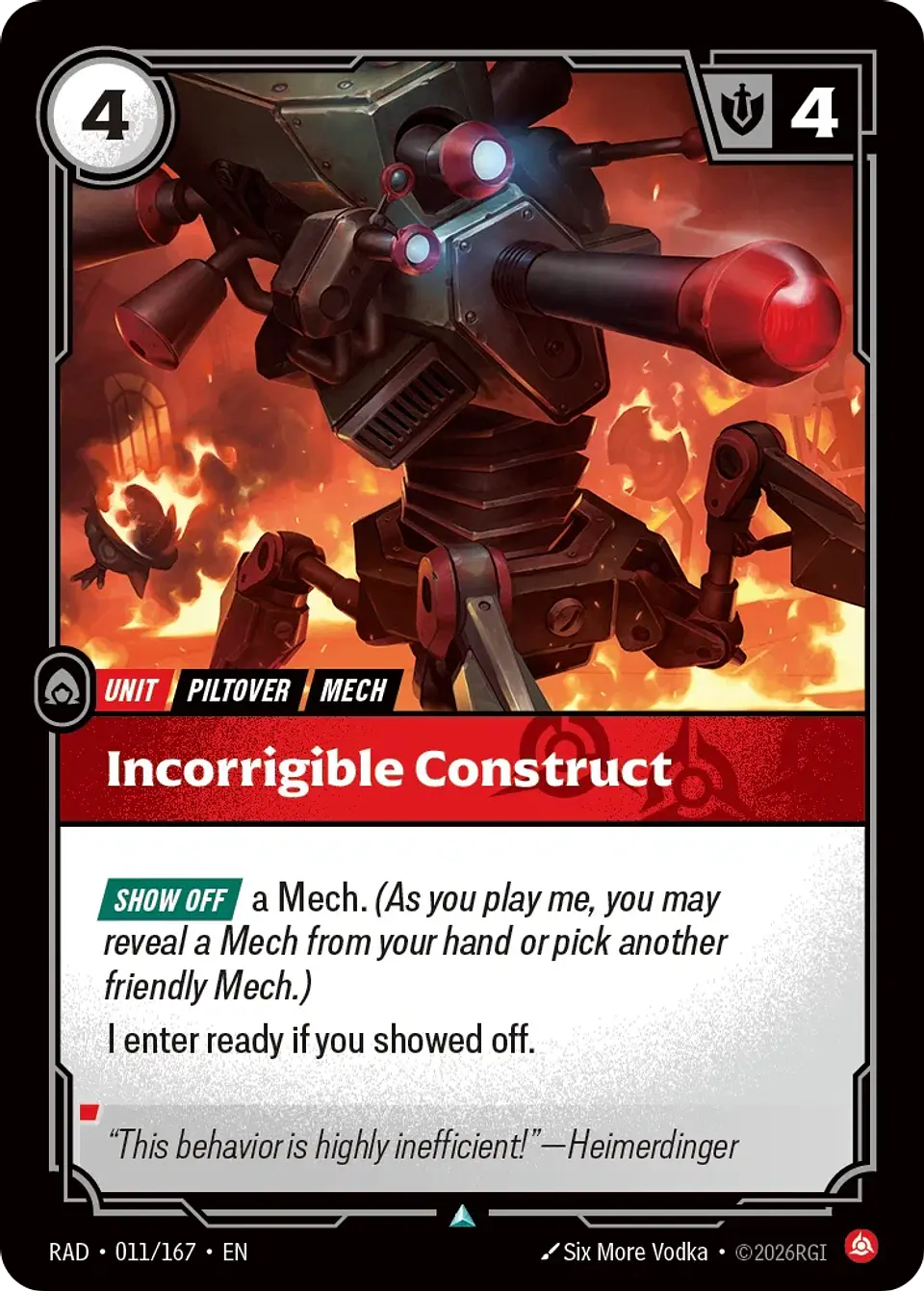 Incorrigible Construct 1