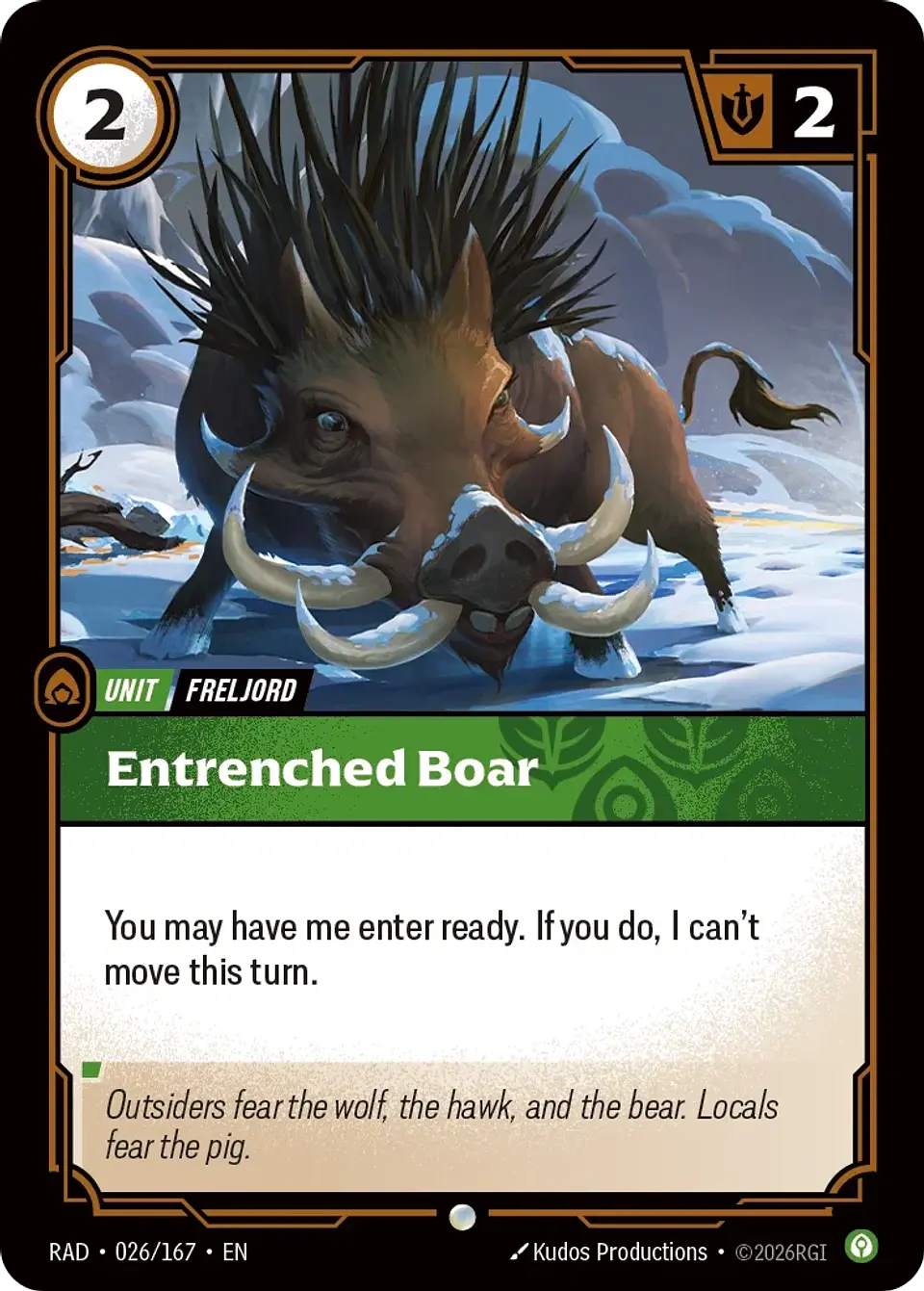 Entrenched Boar 1
