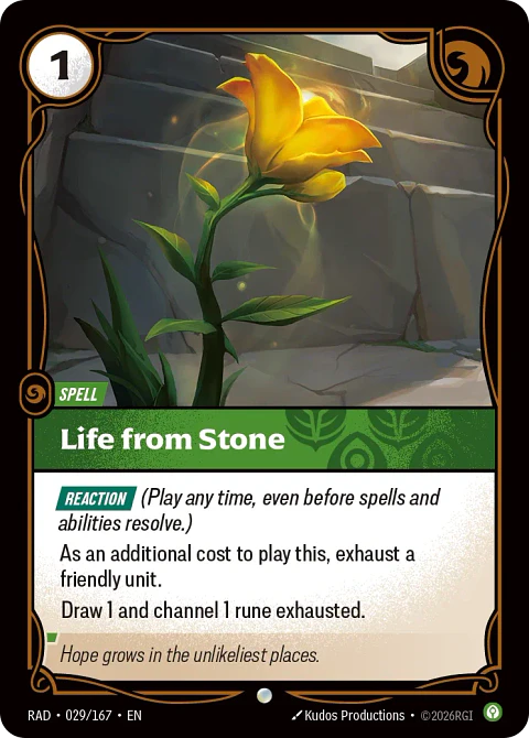 Life from Stone