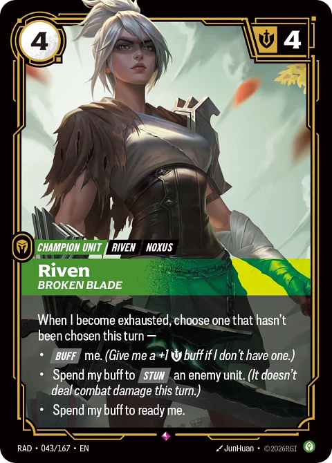 Riven, Broken Blade