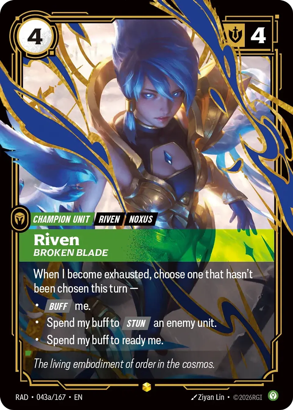 Riven, Broken Blade (Alternate Art) 1