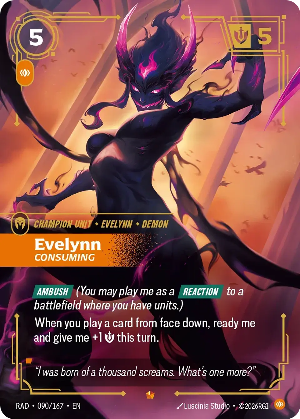 Evelynn, Consuming 1