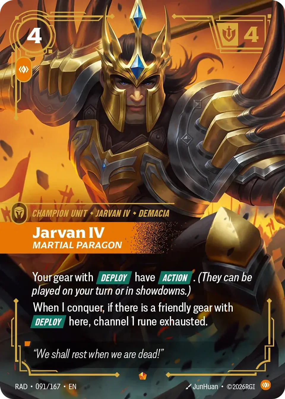 Jarvan IV, Martial Paragon 1