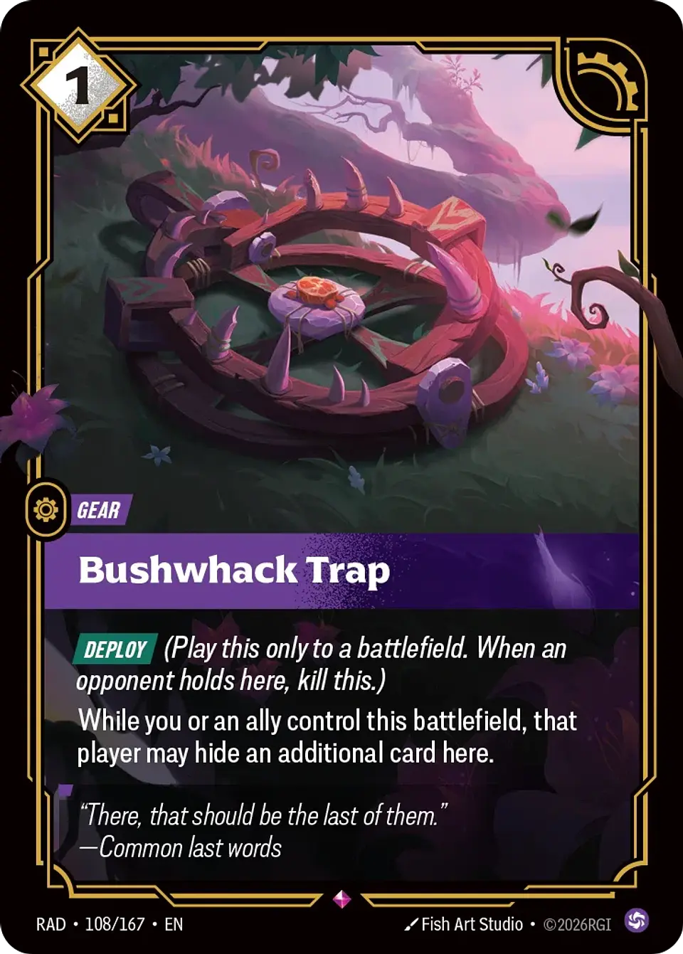 Bushwhack Trap 1