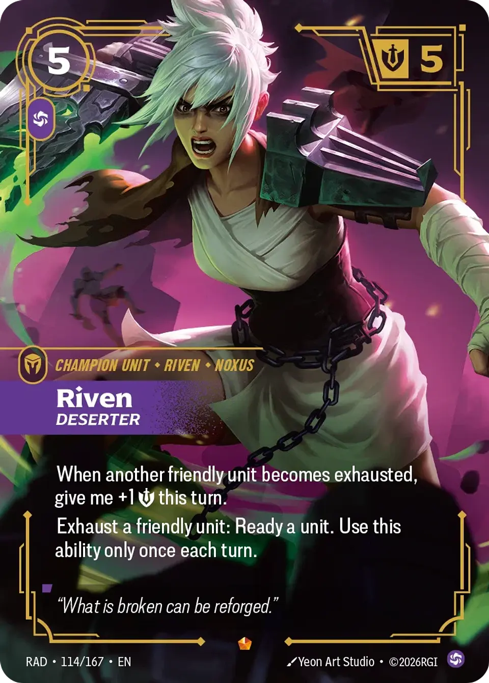 Riven, Deserter 1